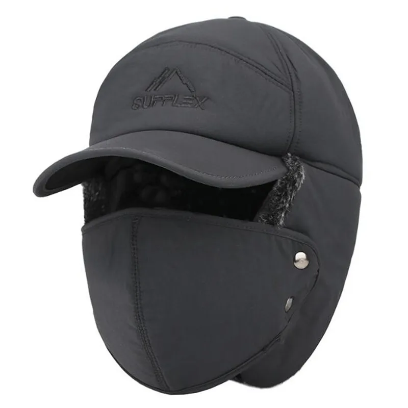 XdanqinX Tendință De Iarna Termică Bombardier Pălării Pentru Bărbați, Femei Ureche De Protecție Față De Vânt De Schi Șapcă De Catifea Îngroșa Pereche De Căști Pălărie Imagine 0